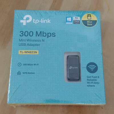 TP Link 300Mbps Mini Wireless N USB Adapter TL-WN823N - Image 1 of 4