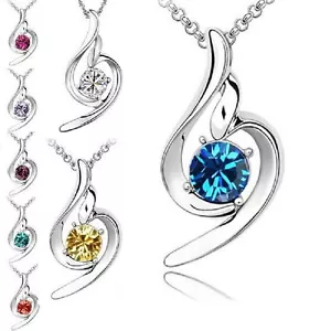 Kette zarte kurze Halskette Strass Knoten Strasskette Edel Elegant silber-farbig - Bild 1 von 1