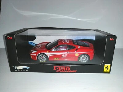 FERRARI F430 CHALLENGE EDIZIONE LIMITATA HOTWHEELS ELITE SCALA 1/18 - Immagine 1 di 2