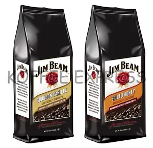Jim Beam Bourbon vainilla y café molido con miel especiada, 12 oz ea - Imagen 1 de 5