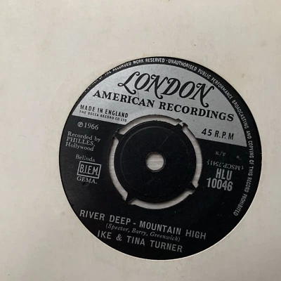 Ike & Tina Turner - River Deep - Mountain High ~ 1966 Vinyl 7" Single - Image 1 of 4
