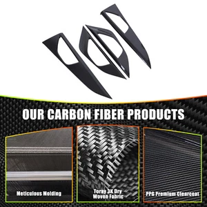 Real Carbon Fiber Inner Side Door Handle Cover Trim For Subaru WRX STI 2022-2023 - Picture 1 of 19