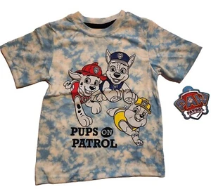 Nickelodeon PAW Patrol Toddler T-Shirt BNWT Blue/White sz 7 - Picture 1 of 4