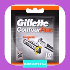 Gillette Contour Plus 10 Lubrastrip Comfort Blades NEW - 100% GENUINE - NO FAKES