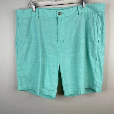 Vineyard Vines Mens Beachy Golf Breaker Shorts Size 40 Green Linen Like Vacation - Изображение 1 из 4