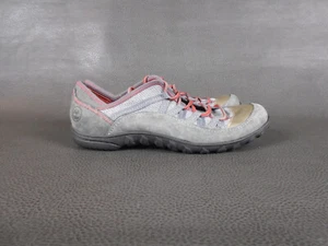 Timberland 7 Low Top Lace Up Casual Sneakers Gray Red Leather Upper Womens - Picture 1 of 9
