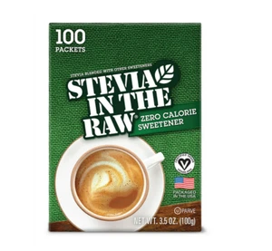 Stevia im rohen kalorienfreien Süßstoff, 100 Stück, 3,5 Unzen - Bild 1 von 9