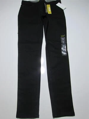 全新带标签 Lee 女式 M 码打底裤黑色中腰弹力拉舒适休闲 — 第 1/4 张图片