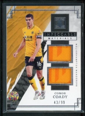 2021-22 CONOR COADY 43/99 JERSEY PANINI IMPECCABLE PREMIER LEAGUE MATERIALS - Image 1 of 2