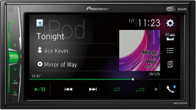 Pioneer DMH-A3300DAB 2 DIN DAB/DAB+ Bluetooth Sintonizzatore Autoradio - Nero