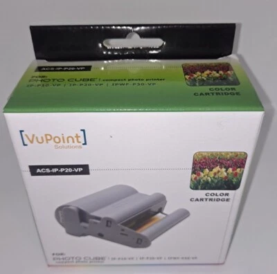 VuPoint Solutions ACS-IP-P20-VP Color Cartride for Photo Cube Printer - Sealed - Image 1 of 3