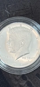 2014 s 90% Silber Enhanced Proof Kennedy Half Dollar in Original Acryl Kapsel - Bild 1 von 2