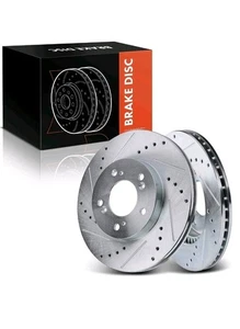 2x Drilled Brake Rotors for Honda CR-V 1997-2001 Acura Integra 1997-2001 Front - Picture 1 of 8