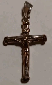 Crucifix Cross Pendant Unknown Metal Not Tested - Bild 1 von 6