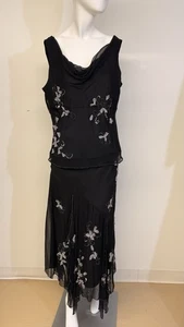 Mixit Vintage 2 Stck. Rock Top Perlen Seide asymmetrisch Y2K Fairycore Whimsygoth 14 - Bild 1 von 24