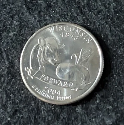 2004 D Wisconsin quarter Circulated Free Shipping - Image 1 of 2