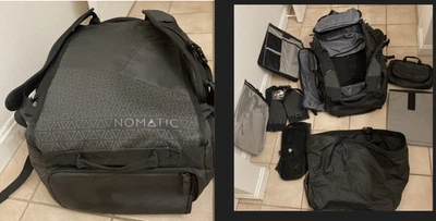 NOMATIC 40L Travel Bag Lot Bundle travel w/ 9 accessories Water Resistant New - Image 1 of 4