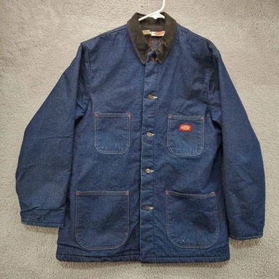 Chaqueta de Granero Dickies Denim Chore De Colección Para Hombres 42 Manta Forrada Hecha en EE. UU. Foto 1 de 4