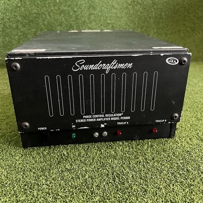 Amplificador de potencia Soundcraftsmen PCR800 solo piezas/reparación — debe leerse Foto 1 de 4
