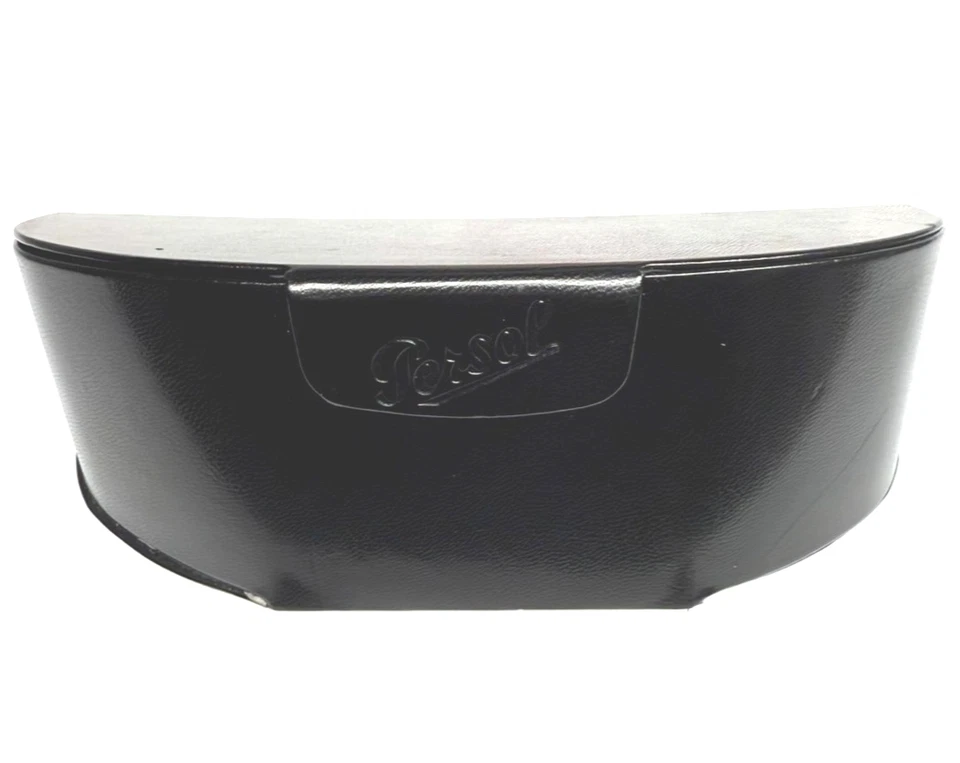 Óculos de sol Persol estojo somente couro preto fecho magnético NOVO - Imagem 1 de 1