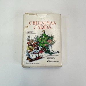 Vintage Weihnachts Spielkarten Neuheit Spielkarten 1986 - Komplettsatz - Bild 1 von 4