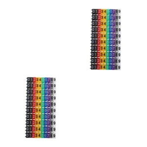 2 PCS Wire Number Tags Cord Labels Cable Identification Stickers - Afbeelding 1 van 12