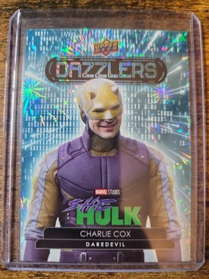 2024 Marvel Studios Series 1 Charlie Cox Daredevil Dazzlers Blue #DZ-17 She-Hulk - Image 1 of 2