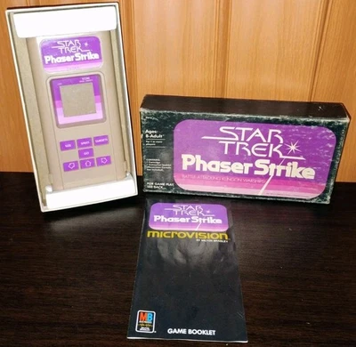 Cartucho de juego vintage Microvision Star Trek: Phaser Strike con folleto 4973 Foto 1 de 4