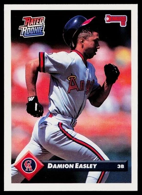 1993 Donruss #457 Damion Easley California Angels - Image 1 of 2