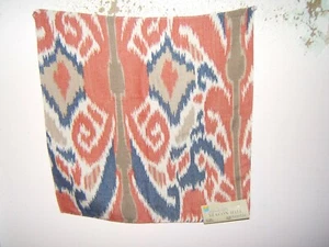 Beacon Hill, Sabina Ikat, Indoor/Outdoor, 17.50" W X 17.50" L, Clr Indigo Multi - Picture 1 of 1
