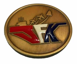 USS JFK Medal John F Kennedy US Navy Aircraft Carrier Challenge Coin Rare Collec - Bild 1 von 7