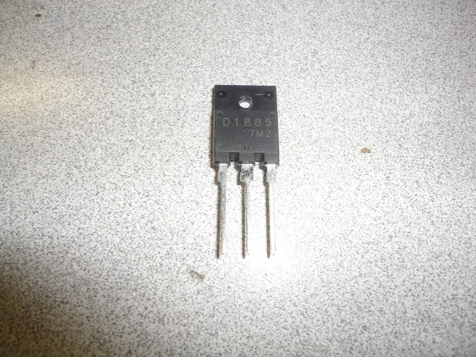 SANYO HORIZONTAL OUTPUT TRANSISTOR 2SD1885 USED IN MANY TV SETS - Image 1 of 1