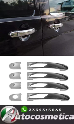 Set cover adesive tappi maniglie acciaio cromo VW Volkswagen Touran 2003-2010 - Imagen 1 de 4