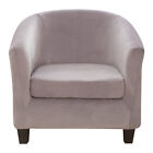 Velvet Armchair Covers Stretch Tub Chair Slipcovers Sofa Protector Washable UK