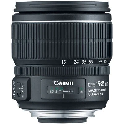 Canon EF-S 15-85mm f/3.5-5.6 IS USM Lens - Image 1 of 3