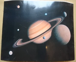 FOTO LASER KUNST MONTAGE SATURN SYSTEM NASA SONDE VOYAGER 1982 edi IMPACT - Bild 1 von 5