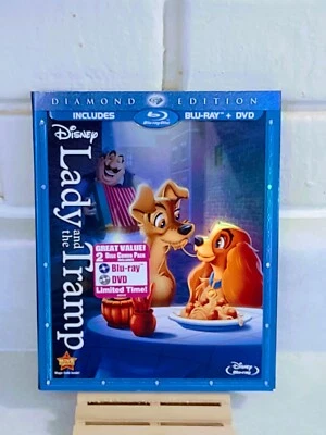 DISNEY LADY AND THE TRAMP (DIAMOND EDITION) BLU RAY + DVD - Image 1 of 2