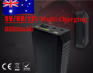12V 9V 5V Portable Rechargeable Lithium Battery Pack for CCTV USB Power Bank AU - Picture 1 of 30