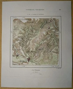 Mapa de Perron 1879: Salisbury & Stonehenge, Wiltshire, Inglaterra (#102) - Imagen 1 de 1