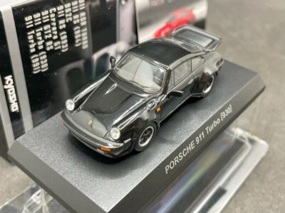Kyosho 1/64 Porsche Collection6 911 Turbo 930 Secret negro diecast modelo 73G4 Foto 1 de 4