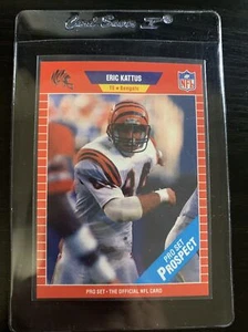 1989 Pro Set Eric Kattus #518 Rookie Cincinnati Bengals RC Tight End - Picture 1 of 4