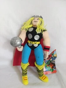 Marvel Thor 9” Plush Kellytoy 2003 Avengers Tag - Picture 1 of 10