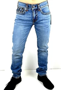 True Religion Men's Rocco Super T Relaxed Skinny Jeans - 105266 - Picture 1 of 9