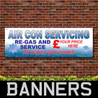 Air Con Servicing Air Conditioning Re-Gas PVC Banner Garage Signs (BANPP00002)
