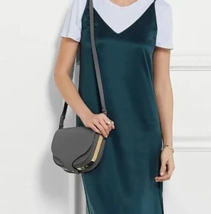 Sophie Hulme's last bag, the Barnsbury crossbody in grey with gold inserts - Picture 1 of 12