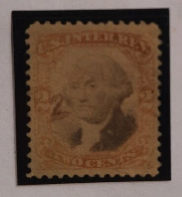 N7: United States (USA) Revenue: 1862-72, 2c. Inter Rev. with 2 written!  Nice! - Image 1 of 4