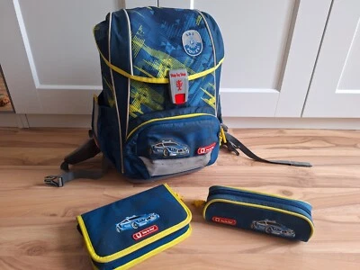 Schulrucksack 🎒 Ranzen Step by Step Polizei inkl. Federtasche  - Bild 1 von 4
