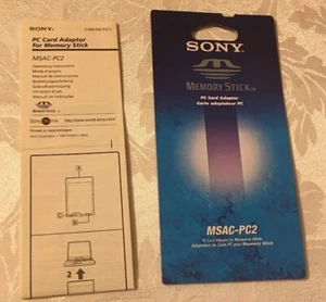 Sony PC Card Adaptor For Memory Stick Instructions Only - Picture 1 of 3