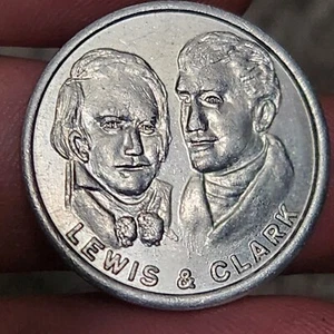 FICHA DE ALUMINIO Lewis & Clark Old West Trail 1" - Imagen 1 de 2