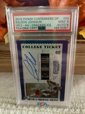 Keldon Johnson 2019-20 Contenders Ticket Cracked Ice Auto /23 RC - Image 1 of 3